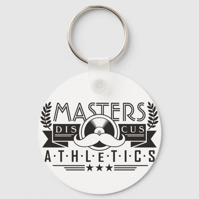 masters athletics discus key ring (Front)