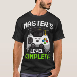Masters Degree 2021 Graduation Funny Video Gamer P T-Shirt