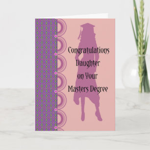 Masters Degree Card for Daughter