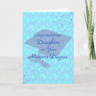 Masters Degree Card for Daughter