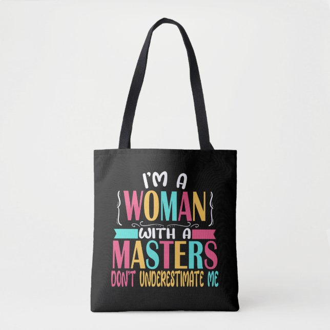 Masters Degree Graduation 2023 MSW MPH Social Work Tote Bag (Front)