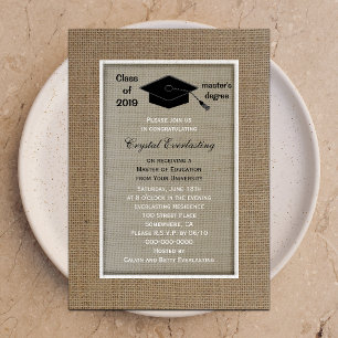 Masters Degree Graduation Invitation