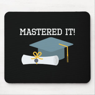 Masters Degree Graduation   MBA MSW Grad Gift Mouse Pad