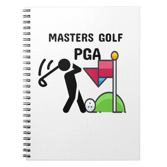 masters golf pga notebook (Front)