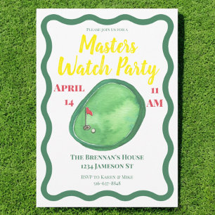 Masters Golf Watch Party Invitation