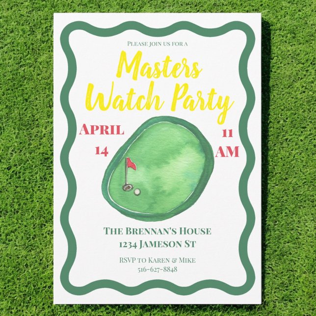 Masters Golf Watch Party Invitation (Creator Uploaded)