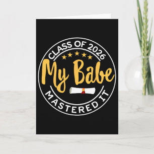 Masters Graduation My Be Mastered It Cl Of 2026 _2 Card