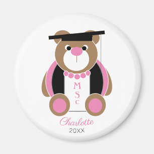Masters in science MSc bear Magnet