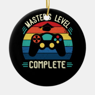 Master's Level Complete, Graduation GIft, Masters  Ceramic Ornament
