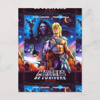 Masters Of The Universe 80s Movie He Man Scifi Holiday Postcard
