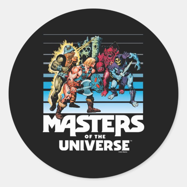 Masters Of The Universe Fade Classic Round Sticker (Front)