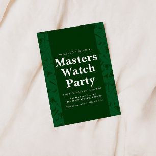 Masters Tournament Golf Watch Party Invitation