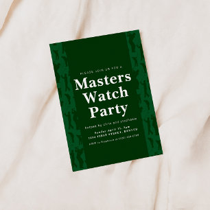 Masters Tournament Golf Watch Party Invitation