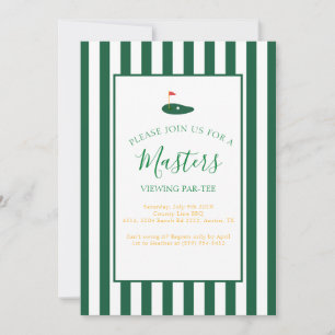 Masters Viewing Party Birthday Invitation 