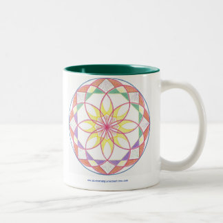 Mastery Mandala Two-Tone Coffee Mug