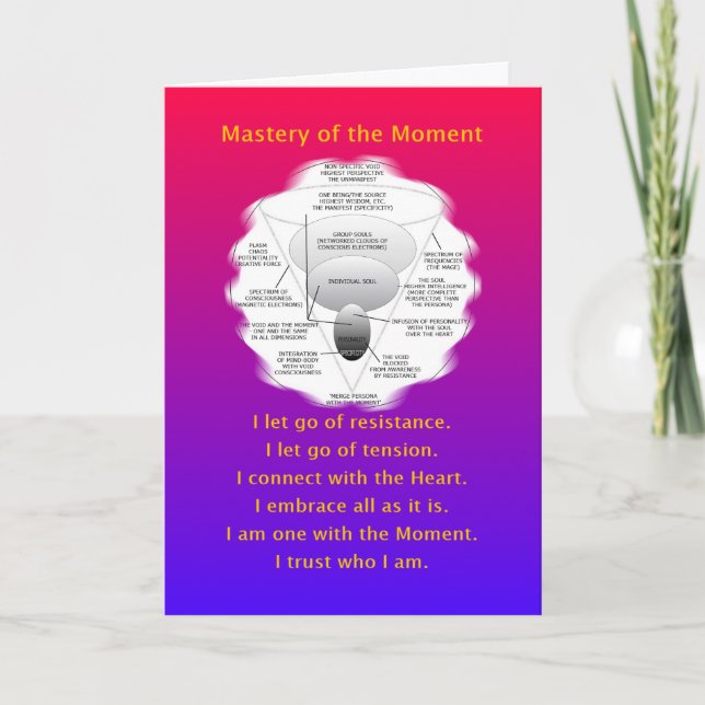 MASTERY-MANTRA OF THE MOMENT - GREETING CARD (Front)