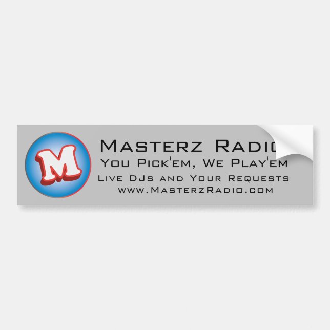 Masterz Bumper Sticker (Front)