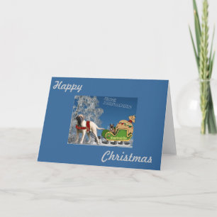 Mastiff and others French Bulldog Christmas card