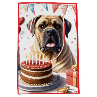 Mastiff auf einer Feier Medium Gift Bag