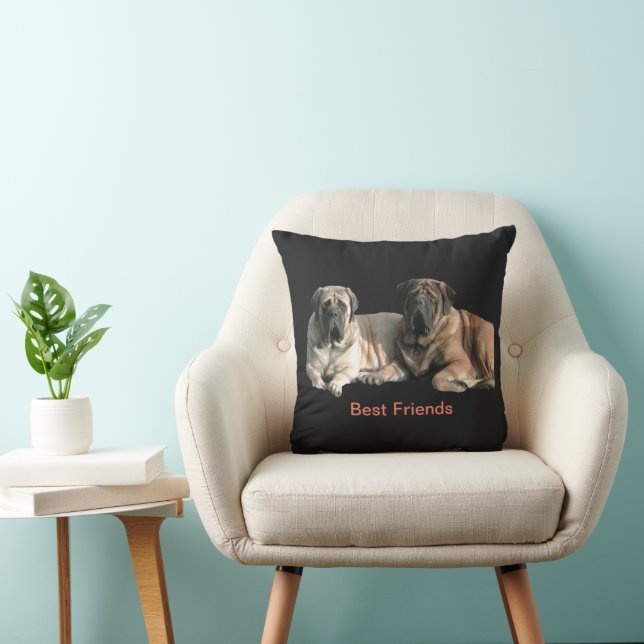 Mastiff Best Friends Cushion (Chair)