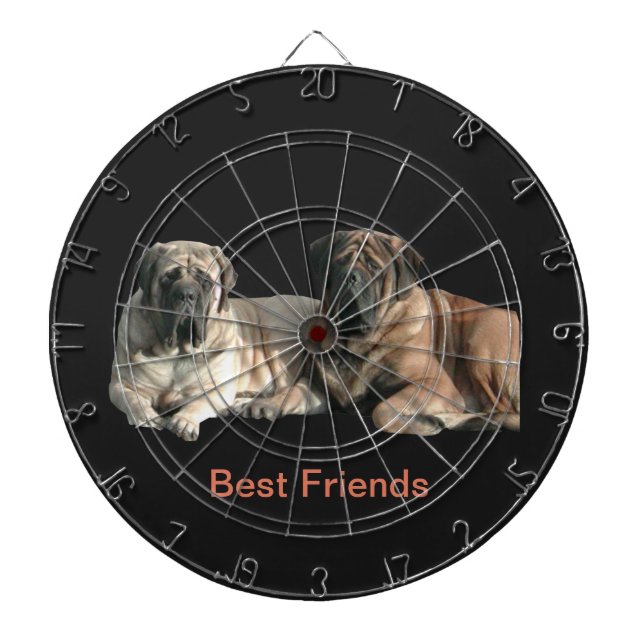 Mastiff Best Friends Dartboard (Front)