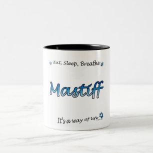 Mastiff Breathe blue Mug