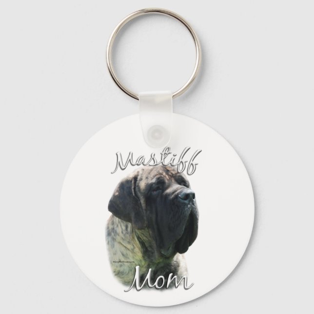 Mastiff (brindle) Mum 2 Key Ring (Front)