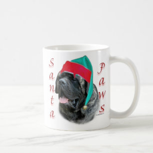 Mastiff (brindle) Santa Paws Coffee Mug