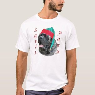 Mastiff (brindle) Santa Paws T-Shirt