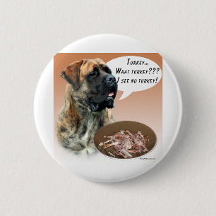 Mastiff (brindle) Turkey 6 Cm Round Badge