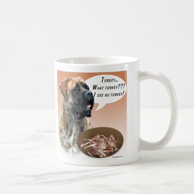 Mastiff (brindle) Turkey Coffee Mug (Right)