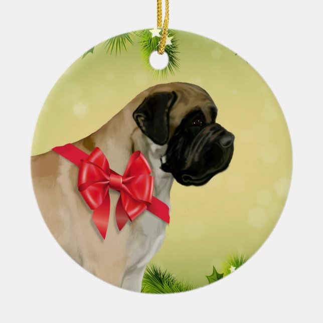Mastiff Christmas Ornament (Front)