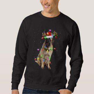 Mastiff Christmas Tree Light Pajama Dog Xmas Sweatshirt