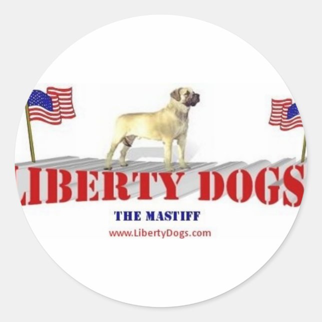 Mastiff Classic Round Sticker (Front)