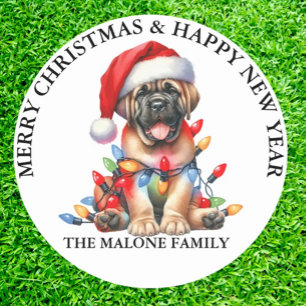 Mastiff Classic Round Sticker