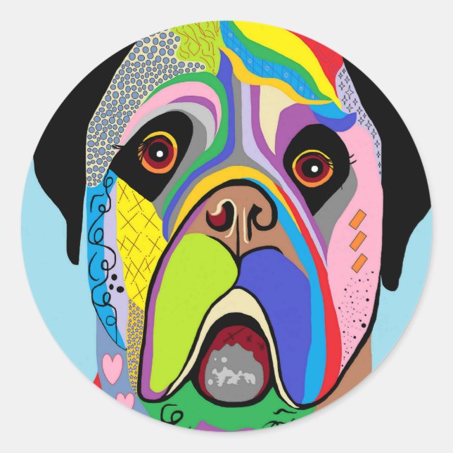 Mastiff Classic Round Sticker (Front)