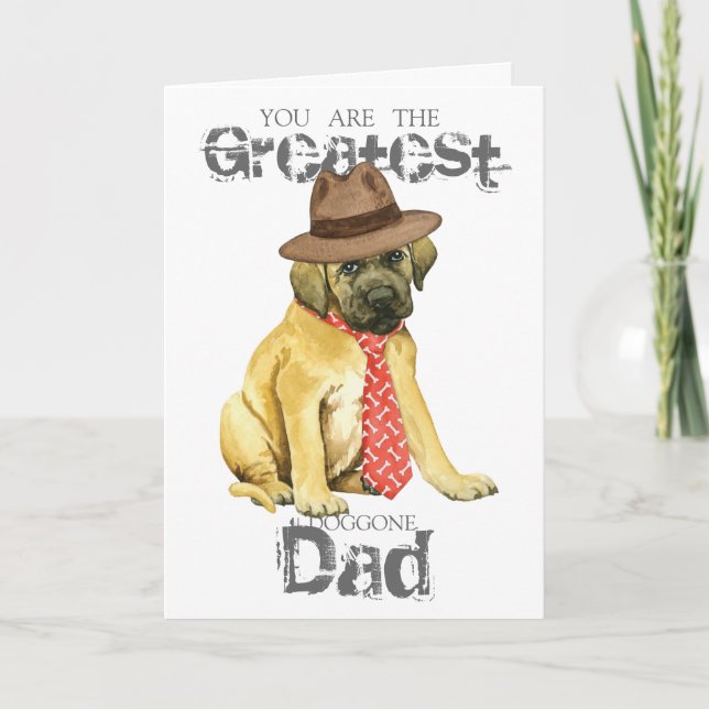 Mastiff Dad Card (Front)