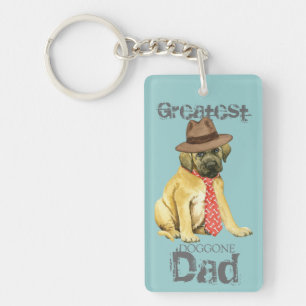 Mastiff Dad Key Ring
