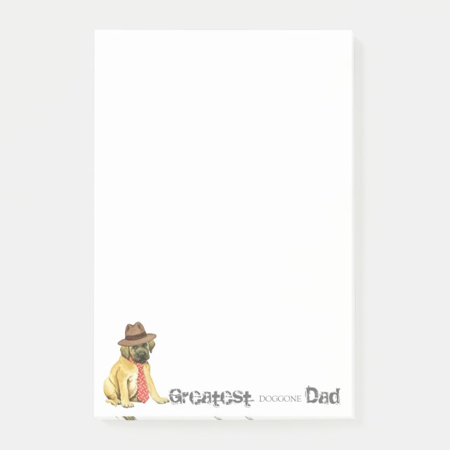 Mastiff Dad Post-it Notes (Front)