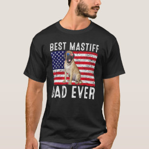 Mastiff Dad Usa American Flag Mastiff Dog Owner T-Shirt