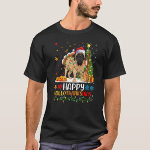 Mastiff Dog Happy Mastiff Hellothanksmas T-Shirt