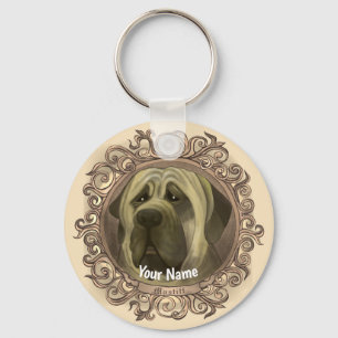 Mastiff Dog  Key Ring