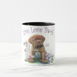 Mastiff Dog Mum Floral Mug
