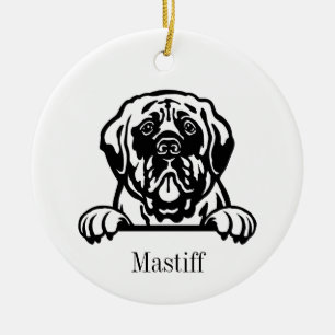Mastiff dog ornaments