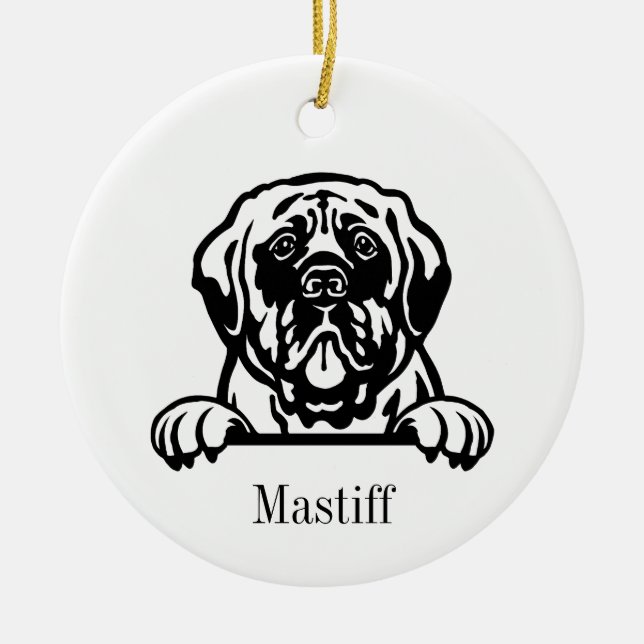 Mastiff dog ornaments (Front)