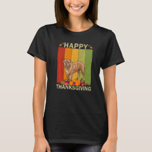 Mastiff Dog Retro Graphic Family Matching Thanksg T-Shirt