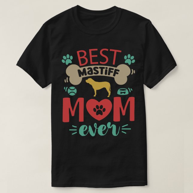 Mastiff Dog T-Shirt (Design Front)