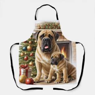 Mastiff englische Dogge Christmas Apron