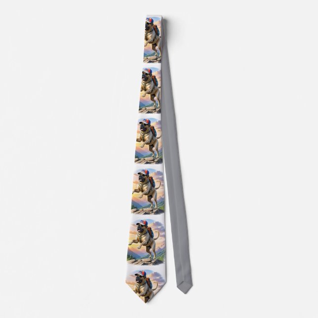 Mastiff English Mastiff on vacation in the mountai Tie (Front)