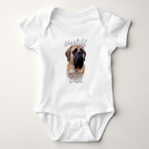Mastiff (fawn) Dad 2 Baby Bodysuit
